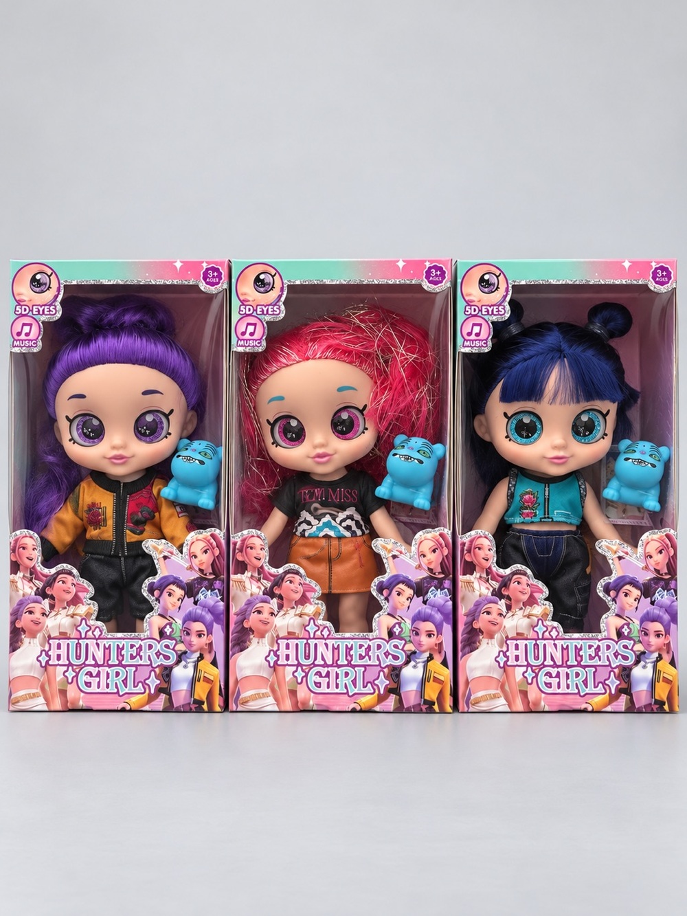 KPOP Rumi, Mira & Zoey Baby Singing Dolls – Set of 3